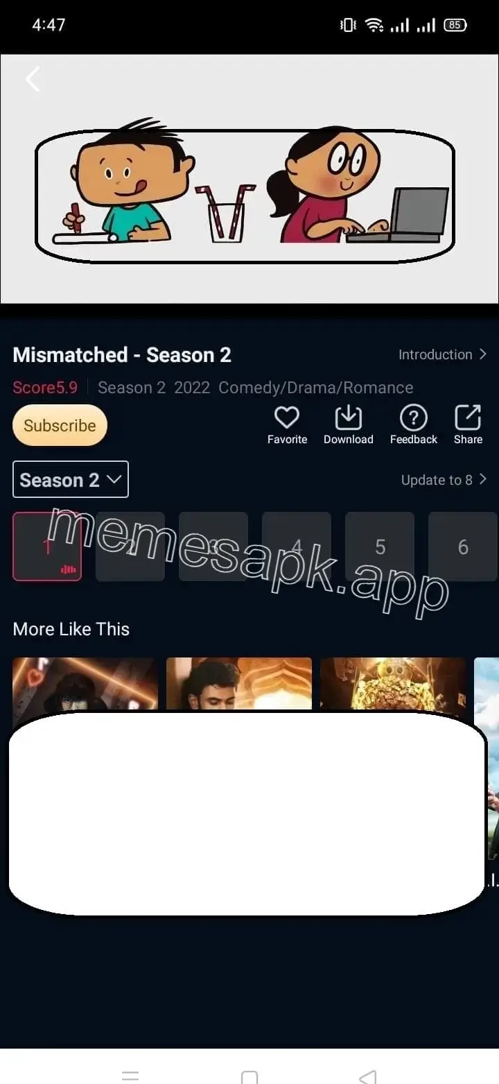 Screenshot of Memes APK Anime Streaming