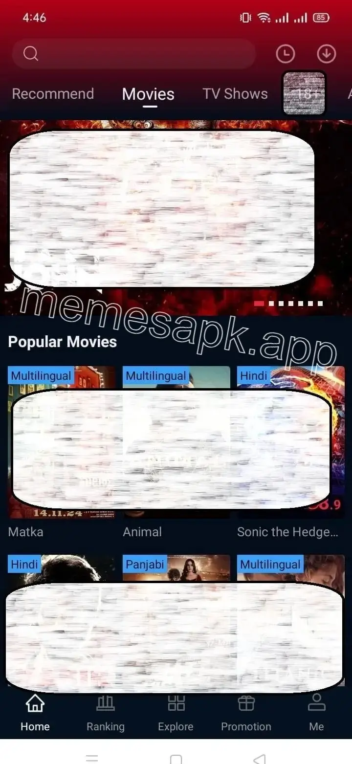 Screenshot of Memes APK TV Shows